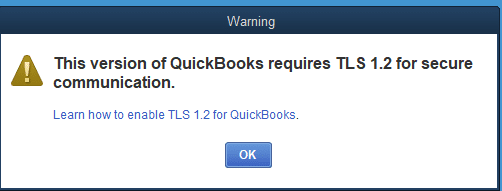TSL1.2 for QuickBooks desktop Screenshot